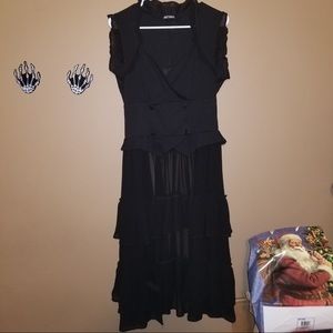 Sz XL Hot Topic Ruffled Vest Dress